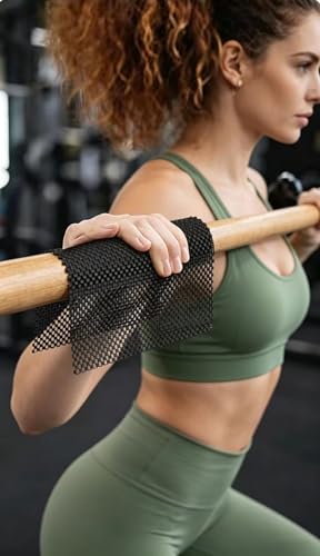 Pilates Grip Pad Non-Slip Training Mat Barre Pull-Up Bar Gym Equipment Gripper Pad Women Men Body Building Workout Exercise Mat Anti Hand Pads Sweaty Hands Foldable Grips Gloves Indoor Home Fitness