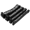 Serious Steel Fitness Non Latex (Latex Free Resistance Bands) Resistance Bands Exercise Bands | Use for Pull-Ups, At Home Workouts, Strength Training and Resistance Training(41" Sets) - color: Set (4-Bands