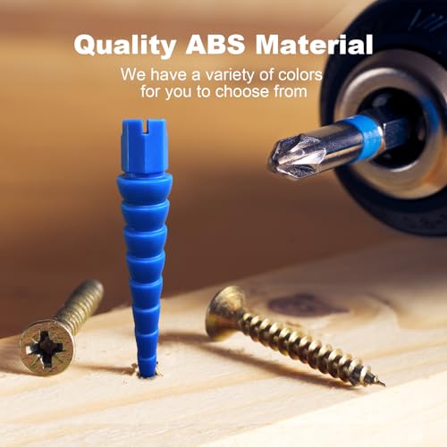 Blue 12PCS Stripped Screw Hole Repair Anchor, Door Hinge Screw Hole Filler, Multi Use Wall Anchors, Fits Wood Screws Sizes #2 to #16 - color: Blue