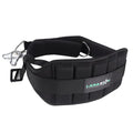 Belt for Belt Squat Dip Belt Weighted Pull Up, Heavy Duty with Structured Back Support and Squat Machine Compatible - color: Black