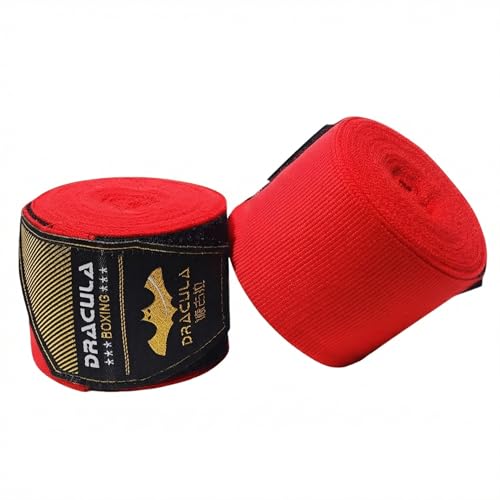 Toichi Hand Wraps for Boxing, Muay Thai, MMA –5M/197 Inches Kickboxing Hand Wraps for Men & Women, Protective Training Wrist Strips for Combat Sports, Martial Arts, Punching Bag Workout - color: Red