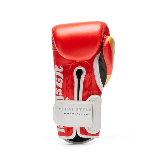 LEONE 1947, Thai Style Boxing Gloves - color: RED, size: 12