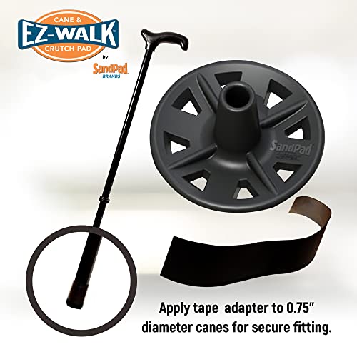 EZ-Walk/SandPad™ LandPad All Terrain Stabilizer Cane Tip by American Ventures Ltd. (Single Pack) - size: Single Pack w/Tape Adapter (Canes Only)