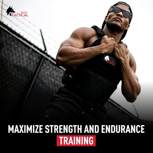 WOLF TACTICAL Weight Vest Plates - 5.75/8.75/14.5/19.75LB Pairs - WODs, Strength Training, Running, Heavy Workouts - color: 19.75LB Plates