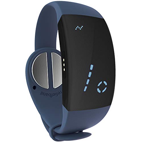 Reliefband Premier | FDA Cleared | Vomiting Relief for Motion Sickness (Car, Air, Train, Sea), & Morning Sickness | Drug Free (Slate Blue) - color: Slate Blue