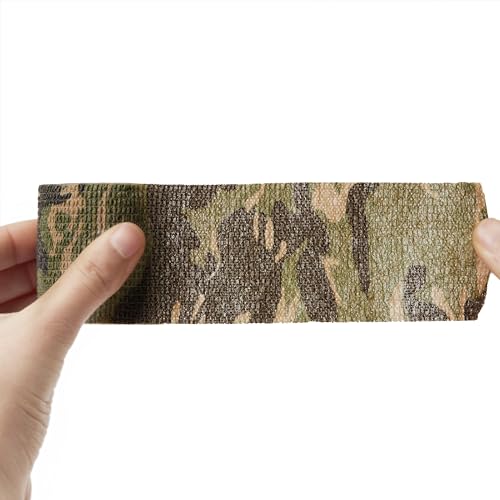 Sensi Wrap Grip Cover Sports Self Bandage Rolls 2-inch x 5-Yards 24pcs (Jungle Camo) - color: Camo