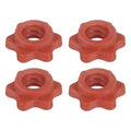 Dumbbell Collars, Barbell Spin Lock Hex Nuts Anti Slip Weight Lifting Clip Plastic - color: Red