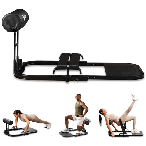 Lifepro Hip Thrust Machine – Adjustable Glutes Workout Equipment for Home – GluteBlast Foldable Booty Builder, Sissy Squat Machine, Thrust Glute Bench, Home Gym Glute Workout - style: Gluteblast Lite
