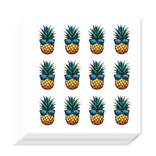 OLYCRAFT 240Pcs Pineapple Sunglasses Stickers 20 Sheets Fruit Stickers Pineapple Stickers Handbook Fruit Stickers Self-Adhesive Paper Decorative Stickers for Scrapbooking Car Notebook Bike Car - style: Pineapple
