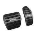 LEXLEY,with Kicks Logo 2PCS Anti-Slip Aluminum Brake Gas Pedal Pads,Auto No Drilling Accelerator Pedal Covers Only for Nissan 2018-2025 2026 Kicks-Black - color: BLACK