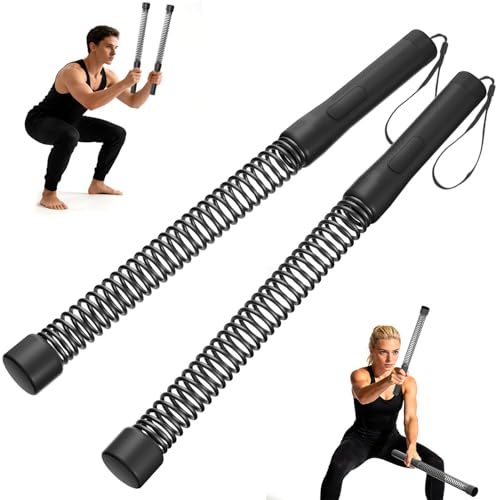 Cordless Ropeless Battle Ropes for Home Gym – Portable Weighted Workout Rope for HIIT, Cardio & Strength Training, Low-Impact Full Body Exercise Equipment for Men & Women - color: Black
