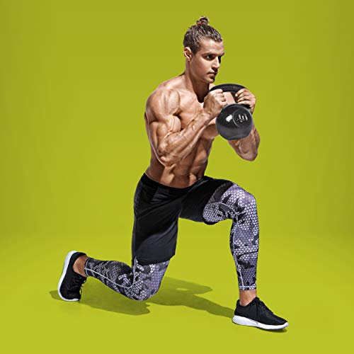 PRCTZ Solid Cast Iron Kettlebell Weights - 10, 15, 20, 25, 30, 35, 40, 45, 50 LB