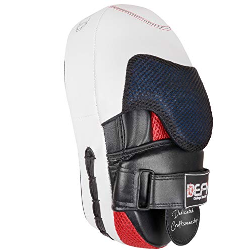 DEFY Gel Padded Punch Mitts Boxing Pads Focus Mitts Punching MMA Hook and Jab Curved Training Kickboxing, Striking, Muay Thai Martial Arts Focus Pad