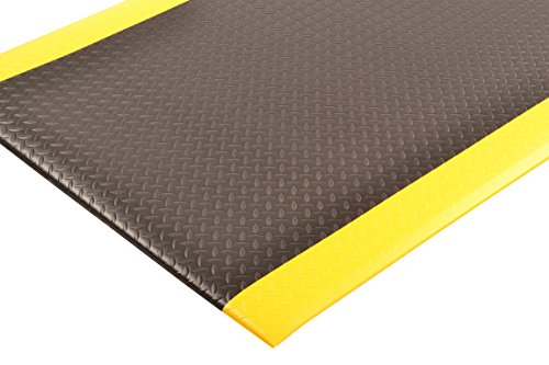 NoTrax 419 Diamond Sof-Tred W/Dyna-Shield Anti-Fatigue Safety Mat | for Home or Business 3' X 12' Black/Yellow - color: Black/Yellow, size: 3'W x 12'L x 1/2" Thick