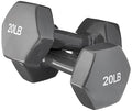 Amazon Basics Vinyl Coated Dumbbell Hand Weights - style: 20 Pounds, Pair
