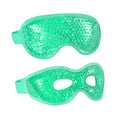 2PCS Gel Eye Mask Reusable Cold Therapy Gel Bead Eye Mask for Puffiness/Dark Circles/Eye Bags/Dry Eyes/Headaches/Migraines/Stress Relief(Green) - color: Green