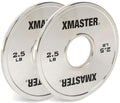 XMASTER FITNESS Chrome Steel Change Plates - size: 2.5LB Pair