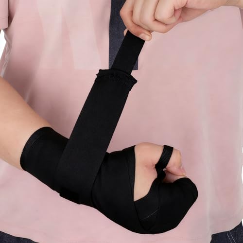 2Pack Kids Boxing Hand Wraps, Boxing Elastic Mexican Hand Wrap Elastic Wrist Compression Bandage Elastics Hands Wraps for MMA, Hands Protection for Boxings Gloves Under Mitts Wrist Protection, Black