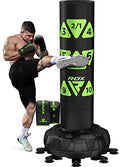 RDX XXL 330LBS Target Freestanding Punching Bag with Cover & Gloves – 72” Adult Heavy Pedestal Punch Bag Set - 17 Suction Cup 8 Extended Legs Stand Base - Kick Boxing MMA Muay Thai Home Gym Fitness - color: GREEN