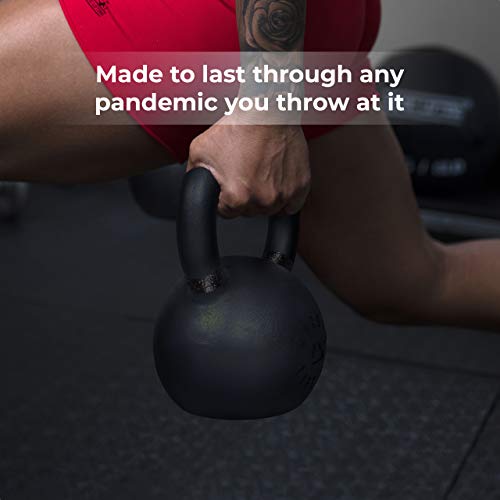 Kettlebell Made for CrossFit & Gym Workouts - Real Cast Iron for Strength Training by Nordic Lifting