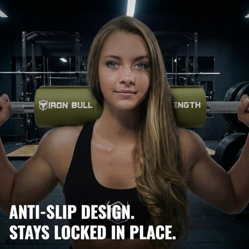 Advanced Squat Pad - Barbell Pad for Hip Thrusts, Squats & Lunges - Neck & Shoulder Squat Bar Pad Cushion Support Foam for Extra Comfort - color: Green