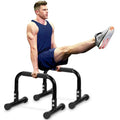 Push Up Bar, 12 Inch High Non-Slip Parallettes Bars & Dip Bars With Foam Handles, Heavy-Duty No Wobbling Calisthenics Equipment For Handstand, L-Sit, Gymnastics, Strength Training Home Gym Use - color: Black