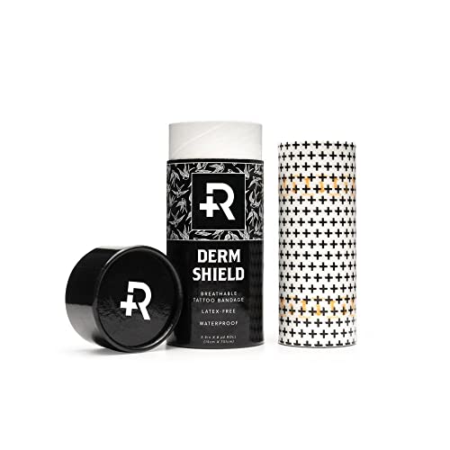 Recovery Aftercare Derm Shield Tattoo Cover Up Patch - Latex-Free & Waterproof Tattoo Aftercare Bandage - Transparent Matte Film - Breathable & Flexible - Promotes Healing & Skin Renewal (5.9" x 8 yd) - size: 5.9 Inch x 8 Yards