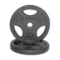 CAP Barbell Standard 1-Inch Grip Weight Plates - color: Black, size: 10 lbs Plate Pack (x2)
