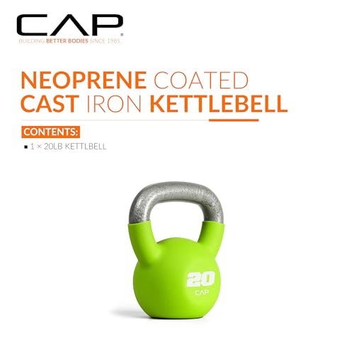 CAP Neoprene Coated Kettlebells - Multiple Sizes - size: 20.0 Pounds