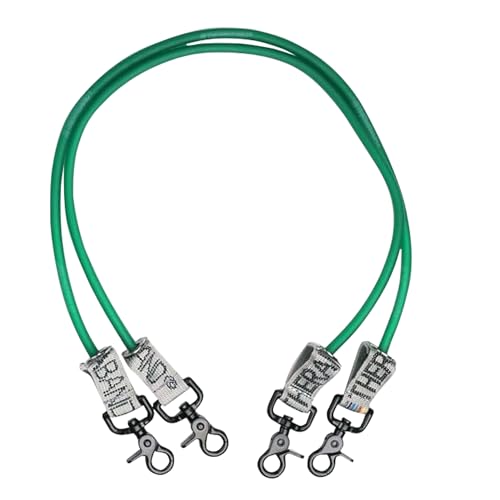 THERABAND Wellness Station Professional Latex Resistance Tubing With Connectors for Physical Therapy, Exercise Station for Rehab, Lower Pilates, Set of 2, 24 Inch, Green, Heavy, Level 4 - color: Green - Heavy, size: 24 Inch