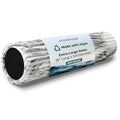 Oceanfoam Tsunami Roller (Black Marbled) - Extra-Large, 26" x 5.9" - Soft, Textured Foam Roller for Physical Therapy, Back Pain, Exercise & Stretching - Wave Textured - Yoga, Athletics, & Wellness - color: Black Marbled