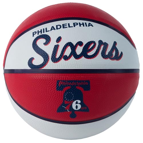 WILSON NBA Team Retro Mini Basketballs - Mini Size - 3" - color: Philadelphia 76ers, size: Mini
