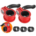 Mini Barbell Clips 1 inch I Multi-Size Adjustable Barbell Collar I 1 inch Barbell ClampsIQuick Release Weight Clips Pair of Locking for Dumbbell Bar - color: Red+black