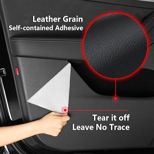 Car Door Anti Kick Pad for Mazda CX-50 CX50 2023 2024 2025 2026，Door Protector Mat ，Anti Dirty Anti Collision Stickers Inner Door Anti Kick Decorative Protection Accessories （Set of 4 Black）