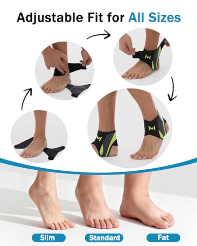 2-Pack Ankle Brace for Men & Women,Adjustable Lace up Ankles Sock,Basketball Ankle Stabilizer with Straps,Orthopedic Compression Sleeve for Plantar Fasciitis Relief,Tendonitis,Sprained (Gray) - color: Gray