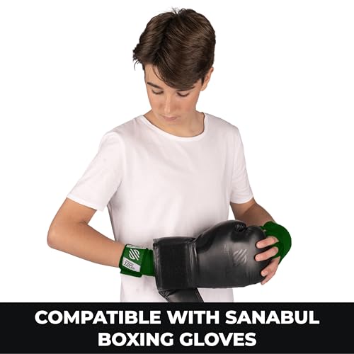 Sanabul Elastic 120 inch Boxing Hand Wraps Kickboxing Handwraps for Boxing Gloves for Men, Women, and Kids Muay Thai MMA Hand Wraps