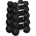 Hex Dumbbell Sets, 90-640 lb Rubber Encased Exercise & Fitness Dumbbells Set, Hand Weight for Strength Training, Weight Dumbbells - size: 200 lb Set (Pair of 10, 15, 20, 25, 30 lb)