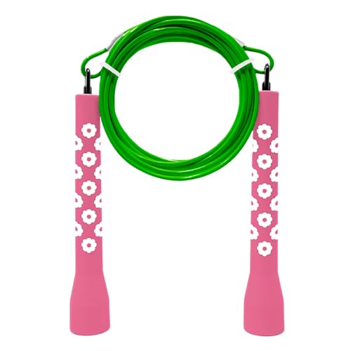 Double Under Wonder Jump Rope, Tangle-Free Speed Rope, Adjustable Speed Rope for Men, Women, Indoor Fitness Training Speed Skipping Rope, Jumping Rope, Perfect for Boxing Workout, Cardio, Endurance Training, Jump Rope for Double Unders - color: BLOOM BOOM