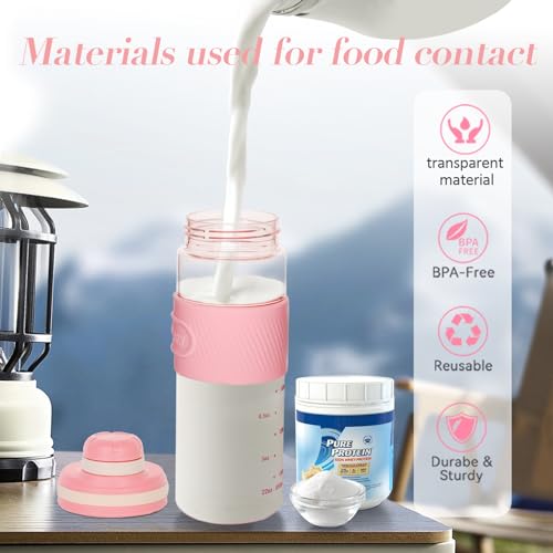 Shaker Bottle, Pink, 650ml/23oz - color: Pink