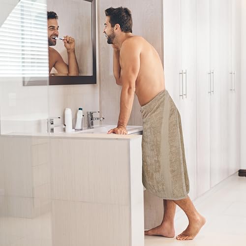 Commercial Bulk Pack of 12 Bath Towels – 100% Cotton Terry 24" x 48" – Ideal for Hotels, Salons, Gyms, Spas & Institutional Use – Beige - color: Beige, size: 24"x48" - PK 12