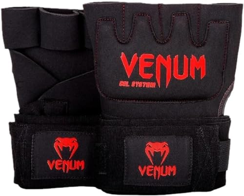 Venum Venum Gel Kontact Quick Wraps - color: Black/Red, size: Large