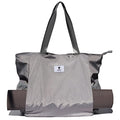 ESVAN Yoga Mat Bag Yoga Tote Carrier Shoulder Bag Carryall Tote for Office,Yoga,Pilates,Travel,Beach and Gym - color: F Gray