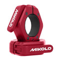 Mikolo Barbell Clamps,2-Inch Olympic Barbell Clips with Anti-Slip TPR Lining and Quick Release for Home and Gym Use - color: Red, style: Magnetic