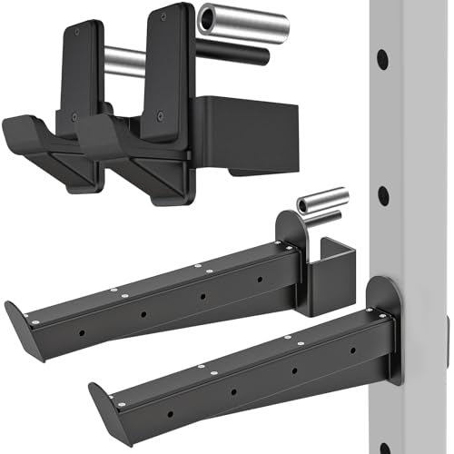 Kipika Power Rack Attachment for 5/8" & 1" Holes - Heavy Duty Home Gym Equipment for 2x2 or 3x3 Squat Rack, Adjustable and Easy to Install - color: For 3"x3" Rack with 5/8" or 1" Hole