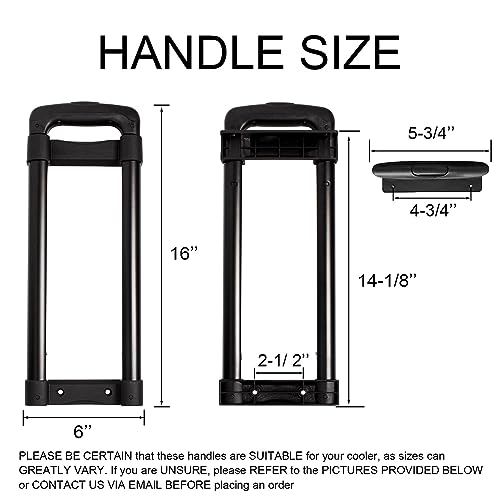 Telescoping Handle for Cooler, Compatible with Igloo Ice Cube and Latitude 60 Qt Rolling Coolers, Ice Cube Cooler Replacement Parts