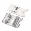 Roller Sewing Machine Feet & Non-Stick Zigzag Teflon Presser Foot Fits for All Low Shank Snap-On Singer, Janome, Simplicity, Brother, Babylock and More Sewing Machines