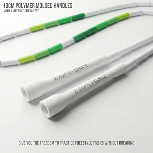 Pro-Grade Beaded Jump Rope for Beginners - color: Jade