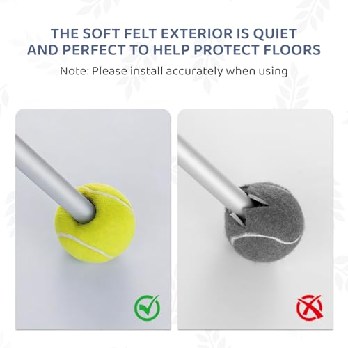 Walker Tennis Balls Precut Tennis Balls for Walkers 4PCS Walkers Legs Universal Precut Glide Balls, Heavy Duty Long Lasting Felt Pad Glide Coverings - color: Yellow