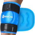 RelaxCoo Ice Pack for Knee Pain Relief, Reusable Gel Ice Wrap for Leg Injuries, Swelling, Knee Replacement Surgery, Cold Compress Therapy for Arthritis, Meniscus Tear and ACL Blue - style: 1 Pack