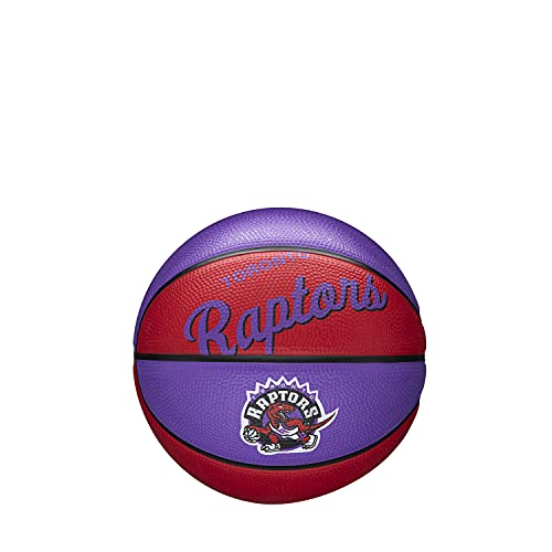 WILSON NBA Team Retro Mini Basketballs - Mini Size - 3" - color: Toronto Raptors, size: Mini